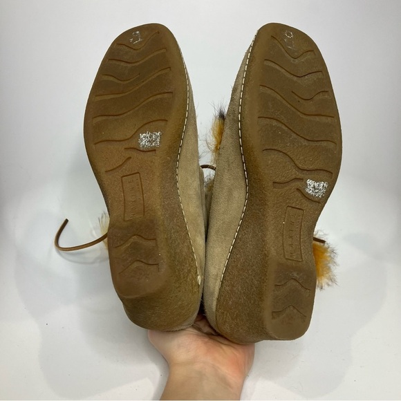 Maxine of Canada suede lace up wedge boots size 9 - Picture 4 of 6